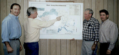 Tennessee Paddle Presents Map to City of Wartburg