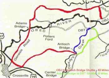 Catoosa Shuttle Map