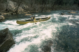 Surfing Grunch on Clear Creek