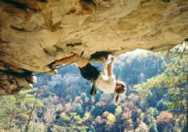 Dave Coleman cranking a Clear Creek roof upside down!